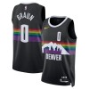NBA Denver Nuggets Trikot Christian Braun Nike 2025-26 City Edition Schwarz Swingman - Herren